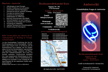 Neuer Flyer „Autorecht“ steht zum kostenlosen Download bereit!